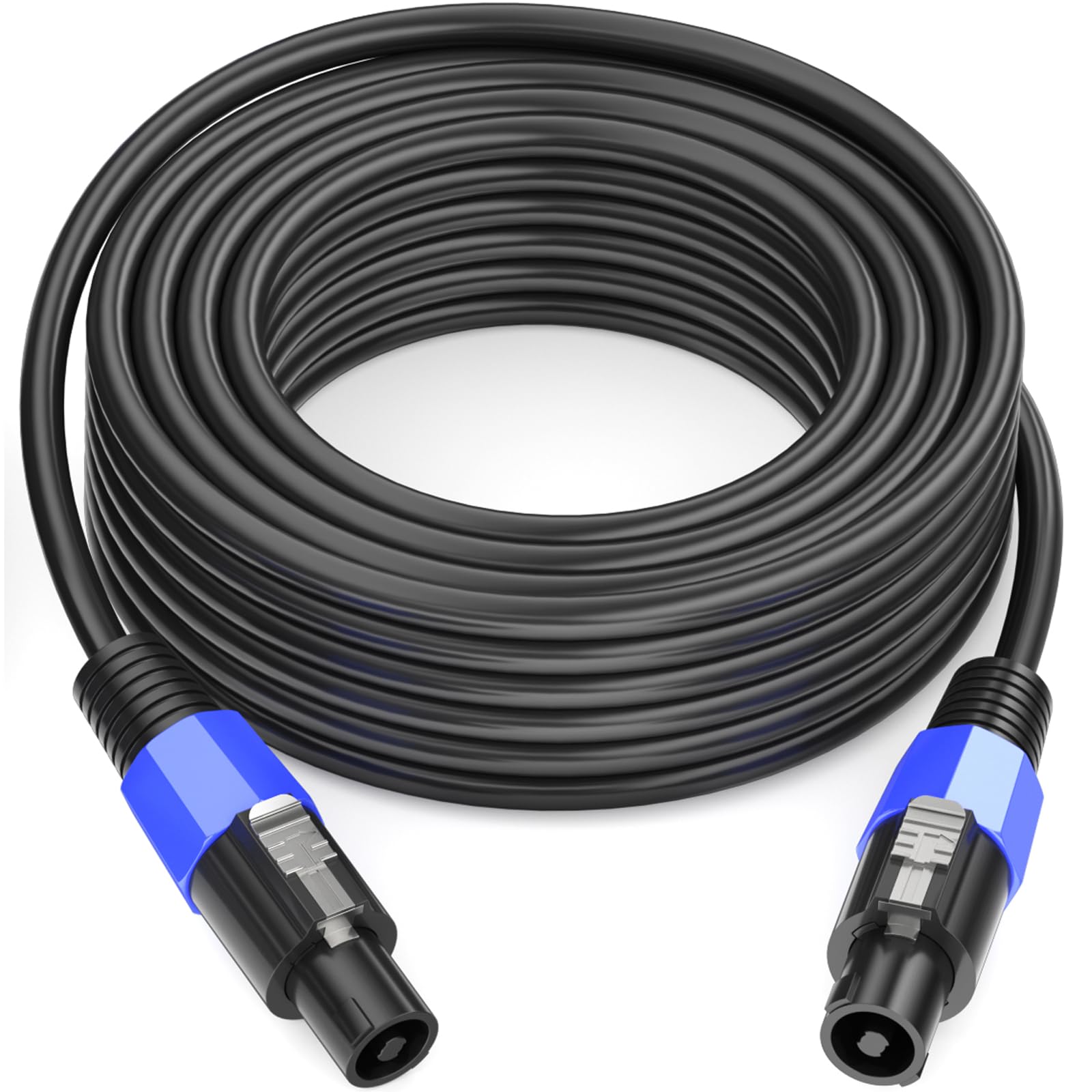 10M Speakon Lautsprecherkabel mit Twist Lock M-M AWG15 2-Adriges Kabel für DJ/PA