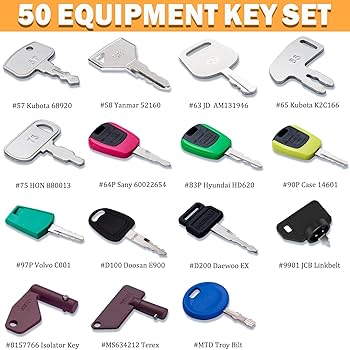 Amazon.co.jp: WAH LIN PARTS 50個 重機キーセット 構造