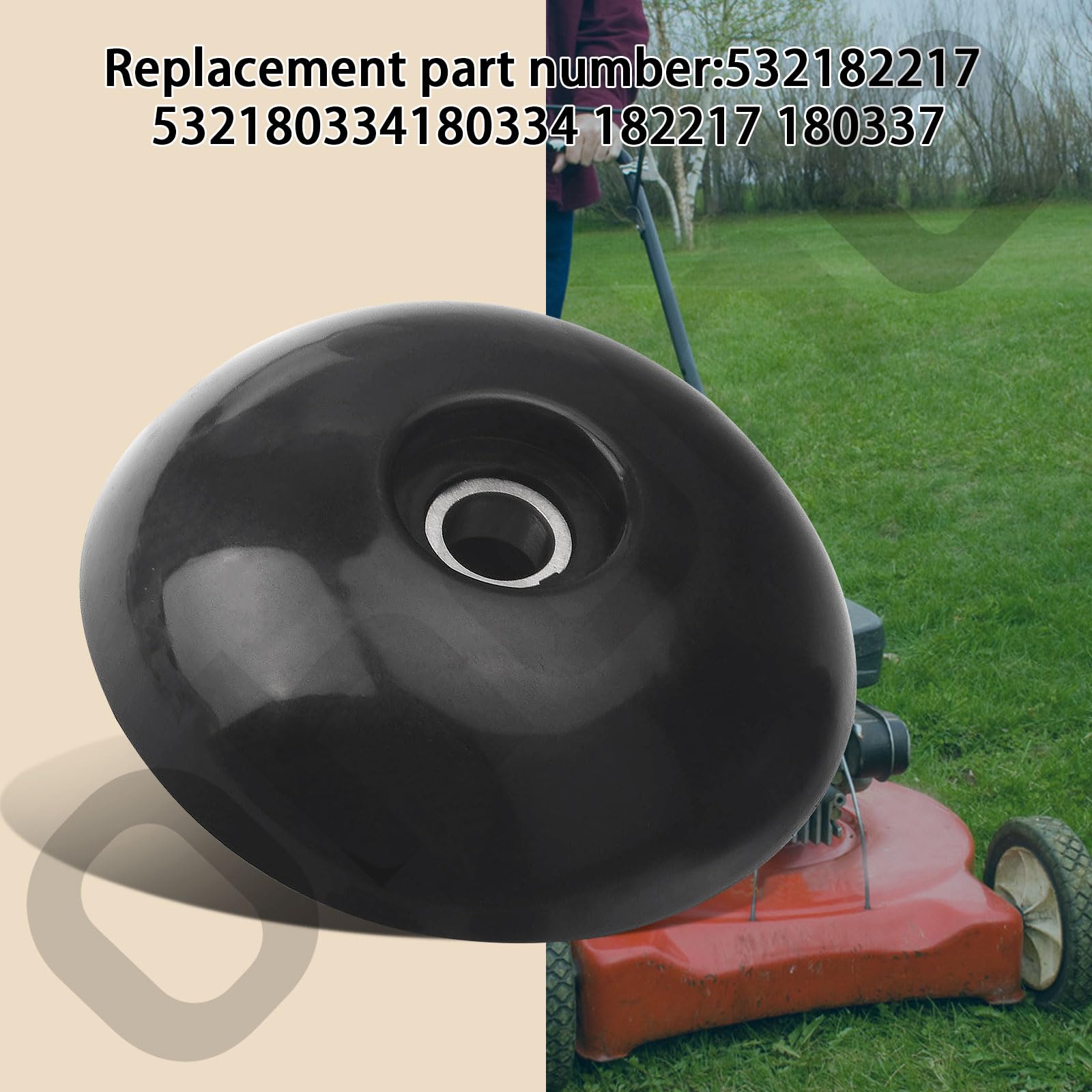 Ohoho 532182217 Bola de corte y montaje de pernos 532180334 compatible con cortacésped Husqvarna/Craftsman/AYP. Reemplazo: 180334 182217 180337 (1)