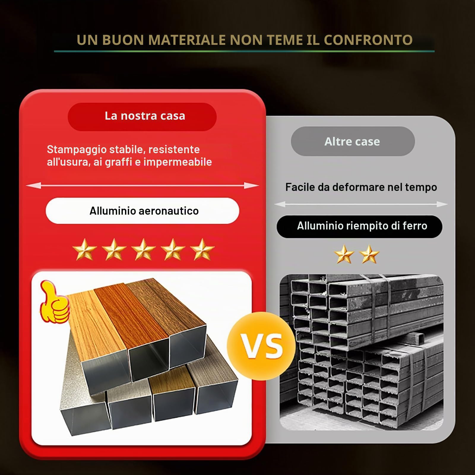 Pareti divisorie per interni，divisorio per ambienti da pavimento a soffitto，Pilastro per protezione privacy con doghe in legno per soggiorno(4 root,110cm/43.3in/3.60ft)