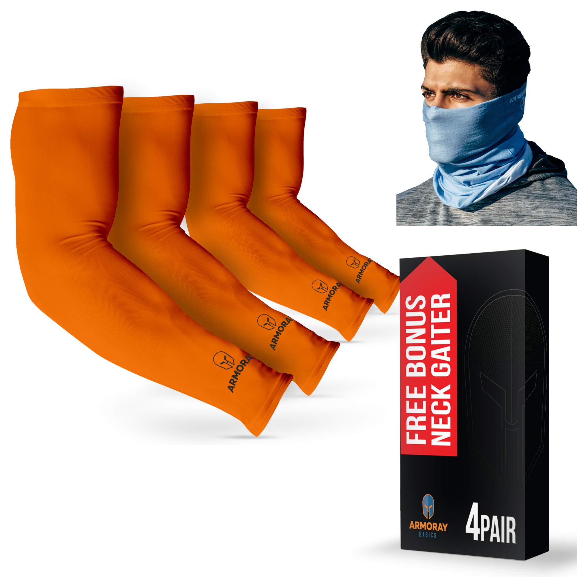 ARMORAYArm Sleeves for Men - Tattoo Cover Up Sleeves - Arm Sleeves for Women - Sleeves to Cover Arms for Women & Men - Arm Compression Sleeve