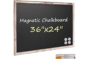 Board2by Rustic Wood Framed Magnetic Chalkboard 24 x 36