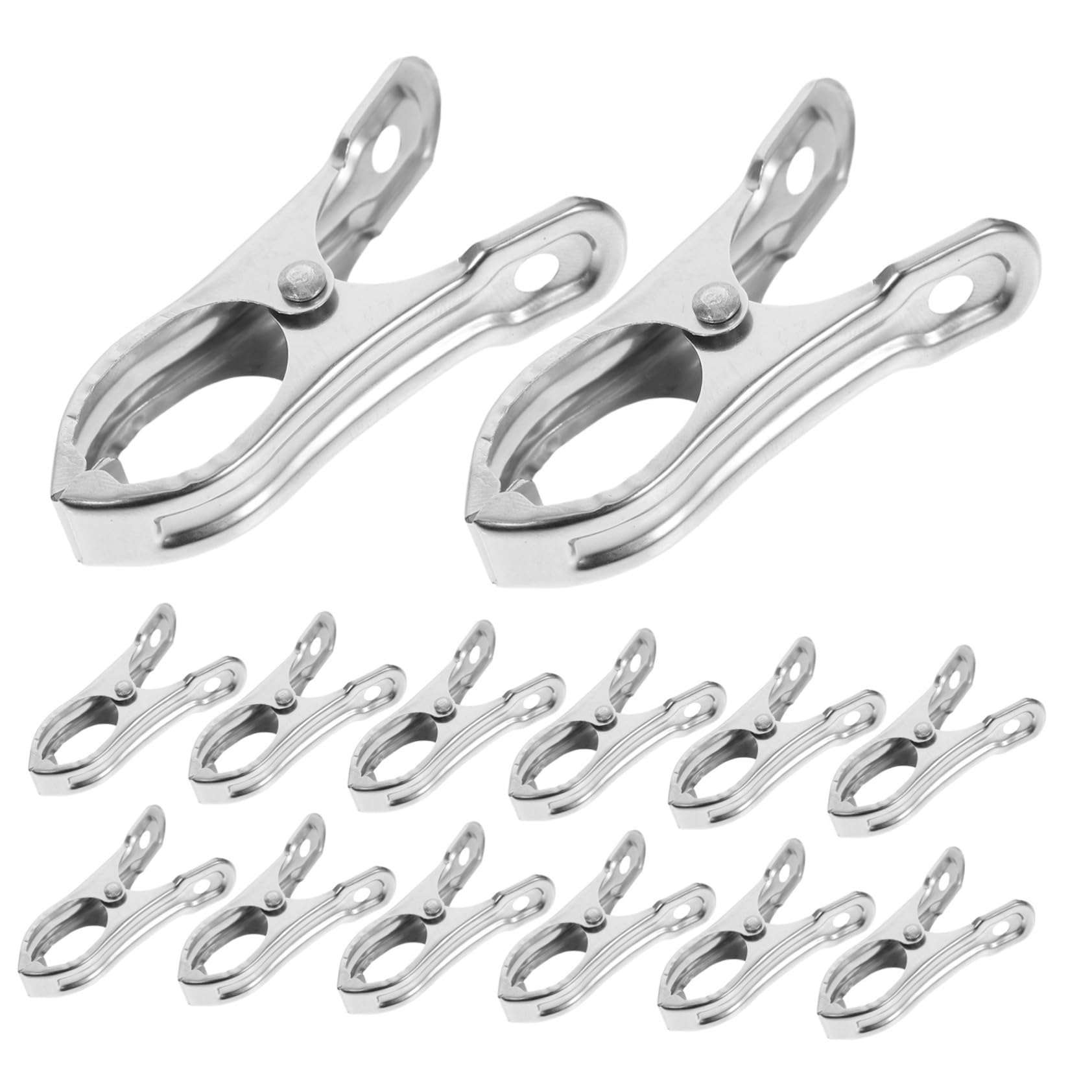 JOINPAYA 40pcs Stainless Steel Greenhouse Clamps Durable Clips for Sunshade Covering Greenhouse Film Heavy Duty Windproof Design for Outdoor Gardening Use