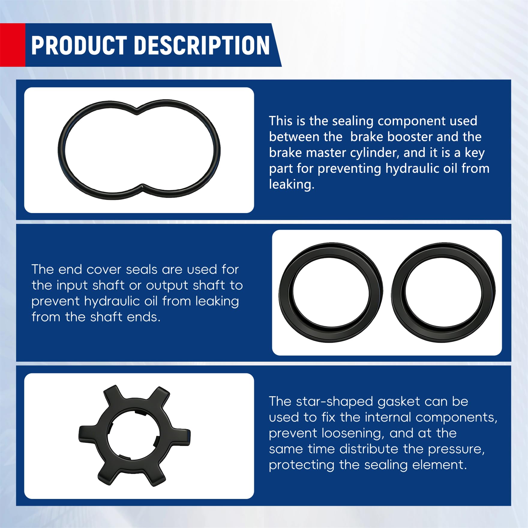 Kaicharmoto Complete Seal Kit For GM Hydroboost Repair – Replaces 2771004