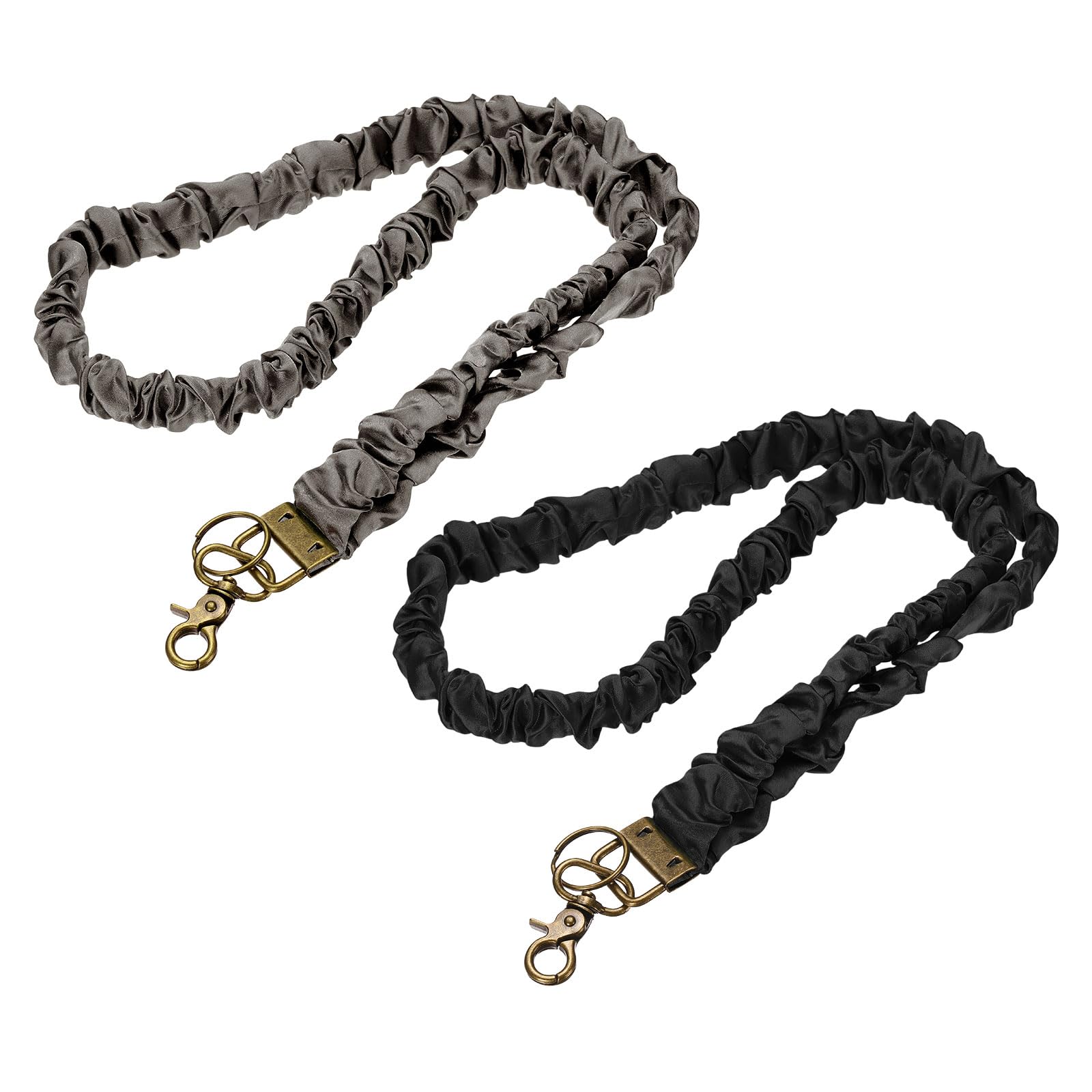 PATIKIL Scrunchie Lanyard Teacher 2 Pack Black/Brown — image 1