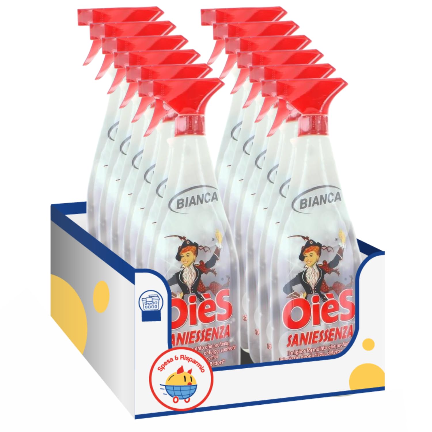 Detergente Igienizzante Profumato Bianca – 750 ml – Variazioni 4/8/12 Pezzi (4)