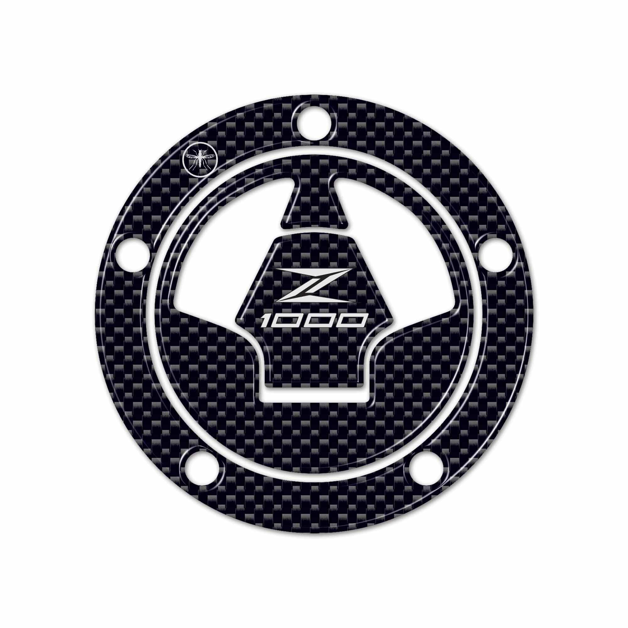 labelbike - 3D Resin Sticker Decoration and Protection of Motorcycle Fuel Cap Compatible with Kawasaki Z1000