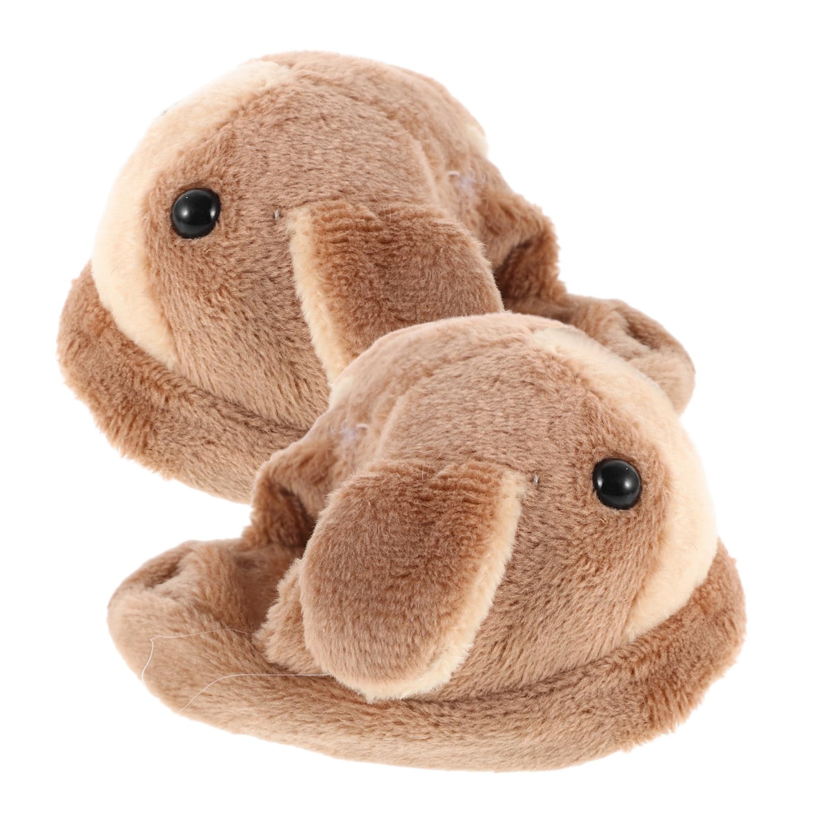 FRCOLOR Doll Shoes Plush Slippers Animal-themed Warm Winter Footwear for Dolls Cute Cartoon Design Dressing Accessories Dollhouse Pretend Play Supplies
