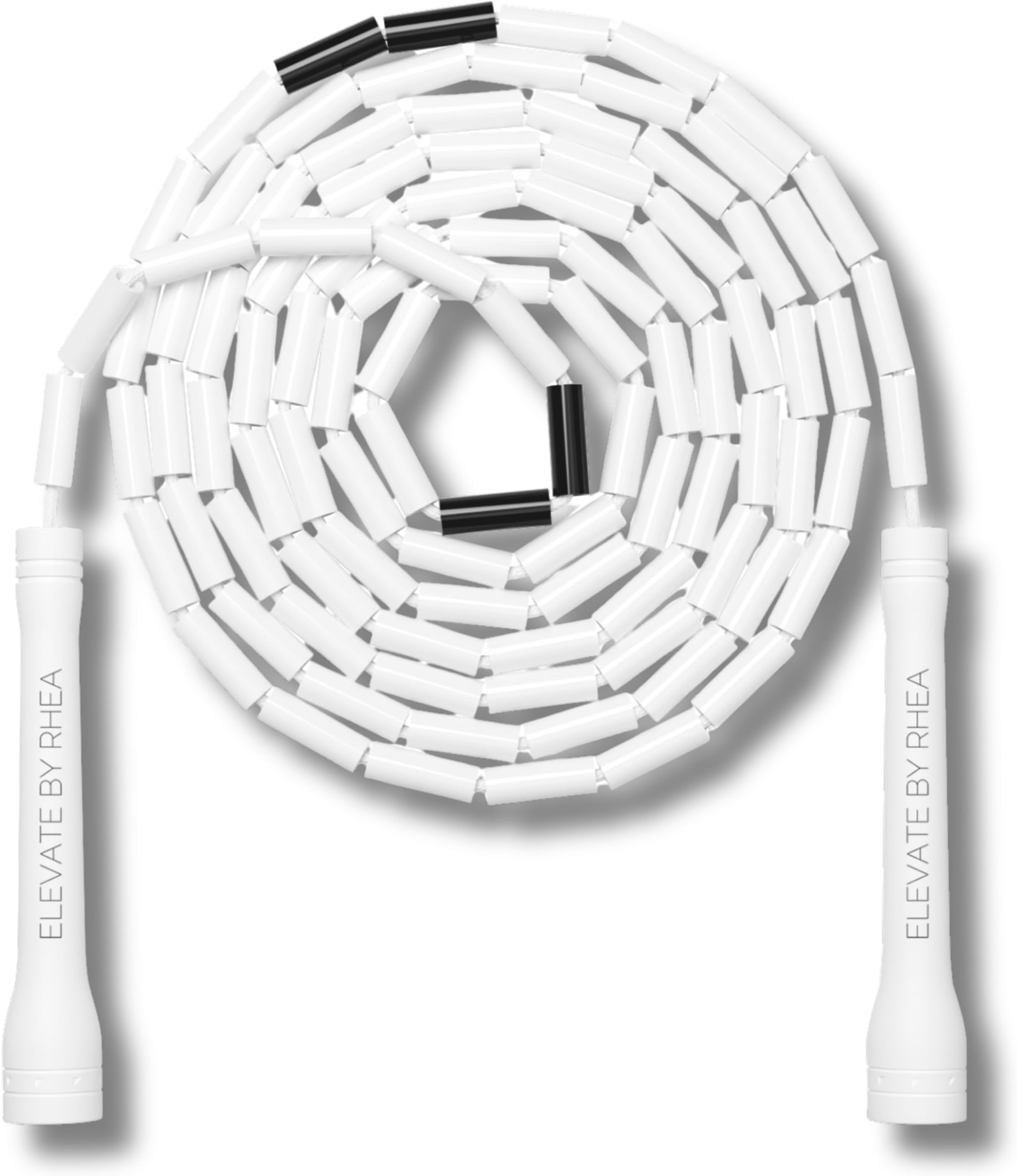 – Elevate Rope Beaded Skipping Rope Adjustable 3 m with Free Training App – Rhythm & Control for Cardio, Freestyle, Footwork & Beginners