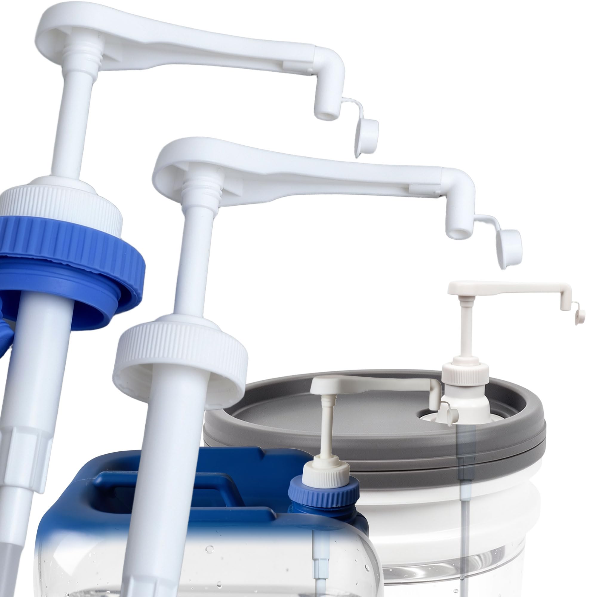 eBun Distributeur de bouteille à pompe – Compatible avec la plupart des carafes 38–400 38 mm et bouteilles de 3,8 l. Chaque pompe distribue 0,6 l. Facile à utiliser que de verser une bouteille lourde.