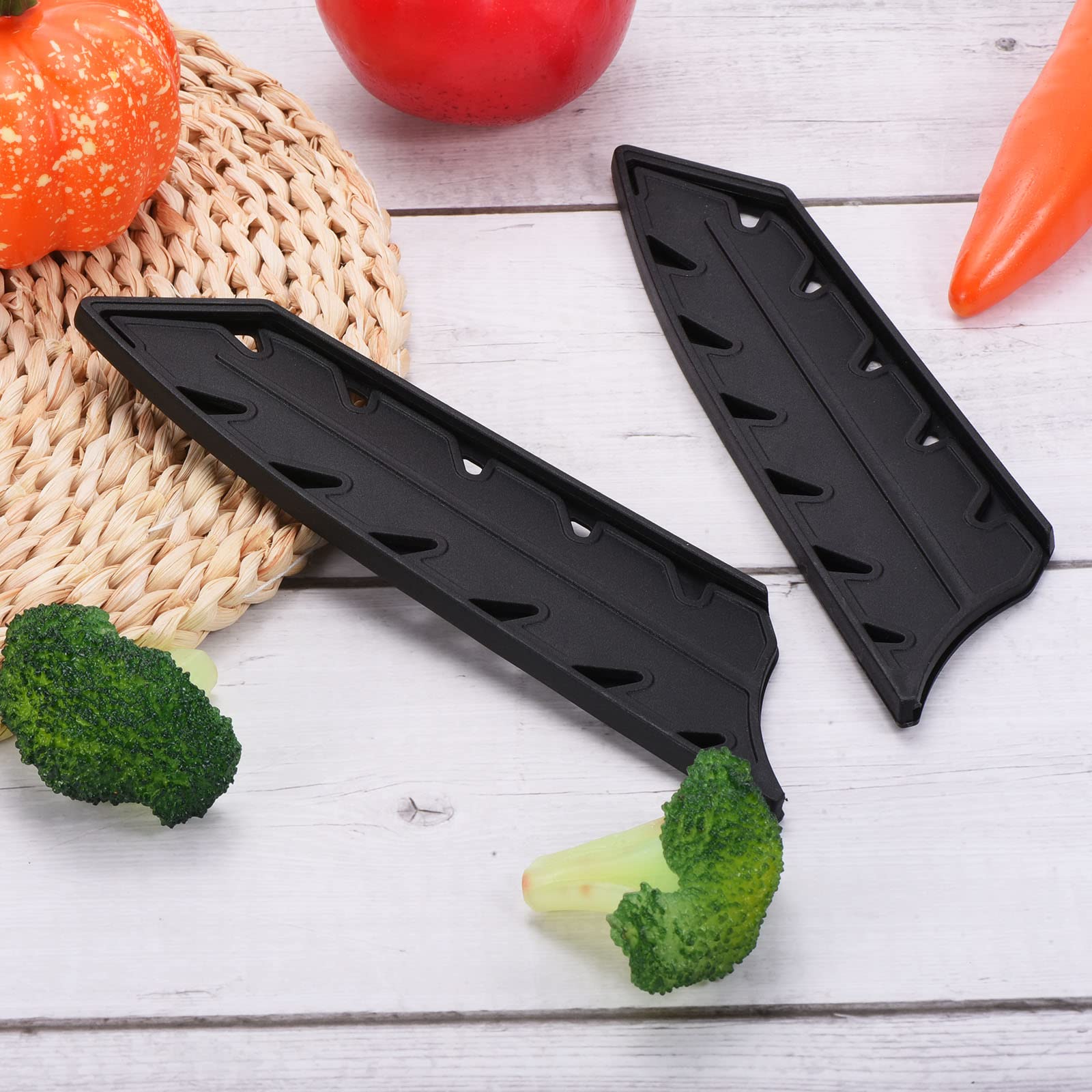 Protezione Lama Per Trasporto PATIKIL ABS Coltello Copertura Manicotti Per 3.5 Sbucciatura Coltello, 2pz Coltelli Bordo Guardia Protezione Universale Coltello Copertura Lama Trasporto Sicuro