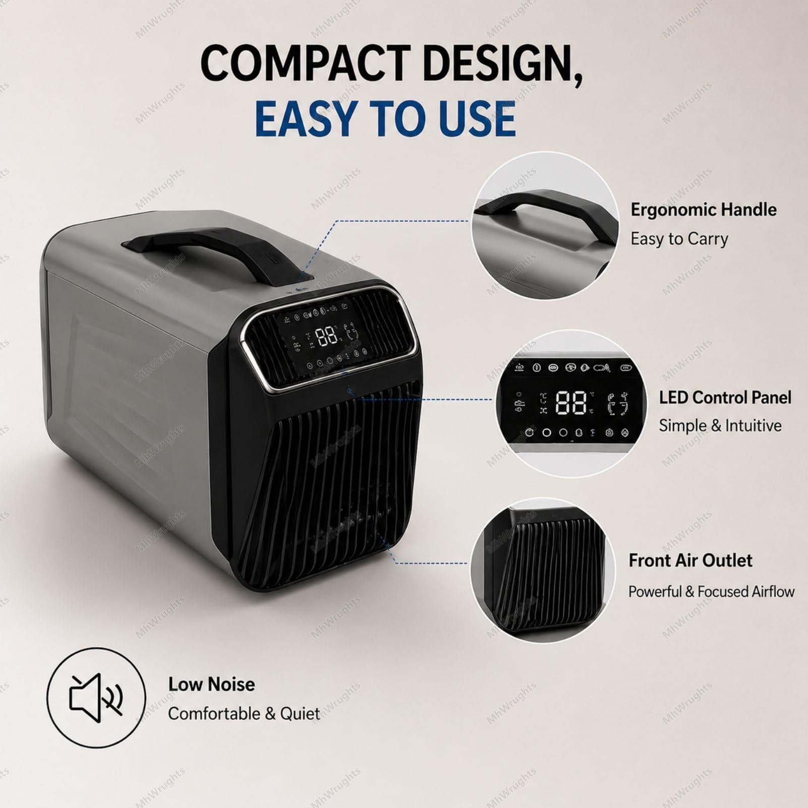 Amazon | テントキャンプ用ポータブルエアコン 5200BTU、低消費電力