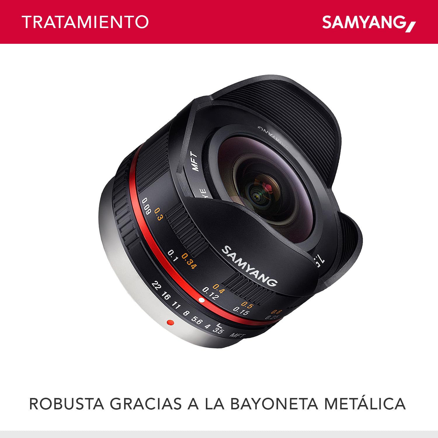 Samyang 7,5/F 3,5 UMC Fish-Eye MFT - Objetivo fotográfico para