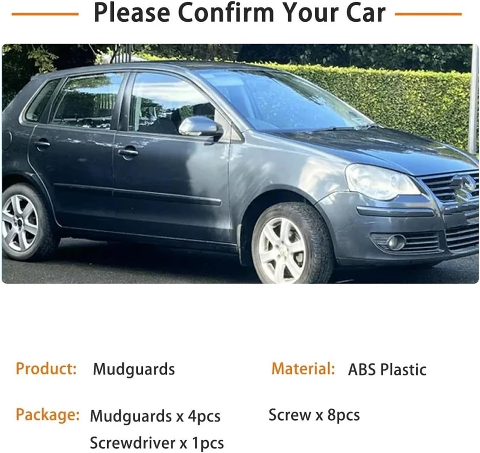 Per vw per polo Per 9N per mk4 2002-2009 Accessori Paraspruzzi