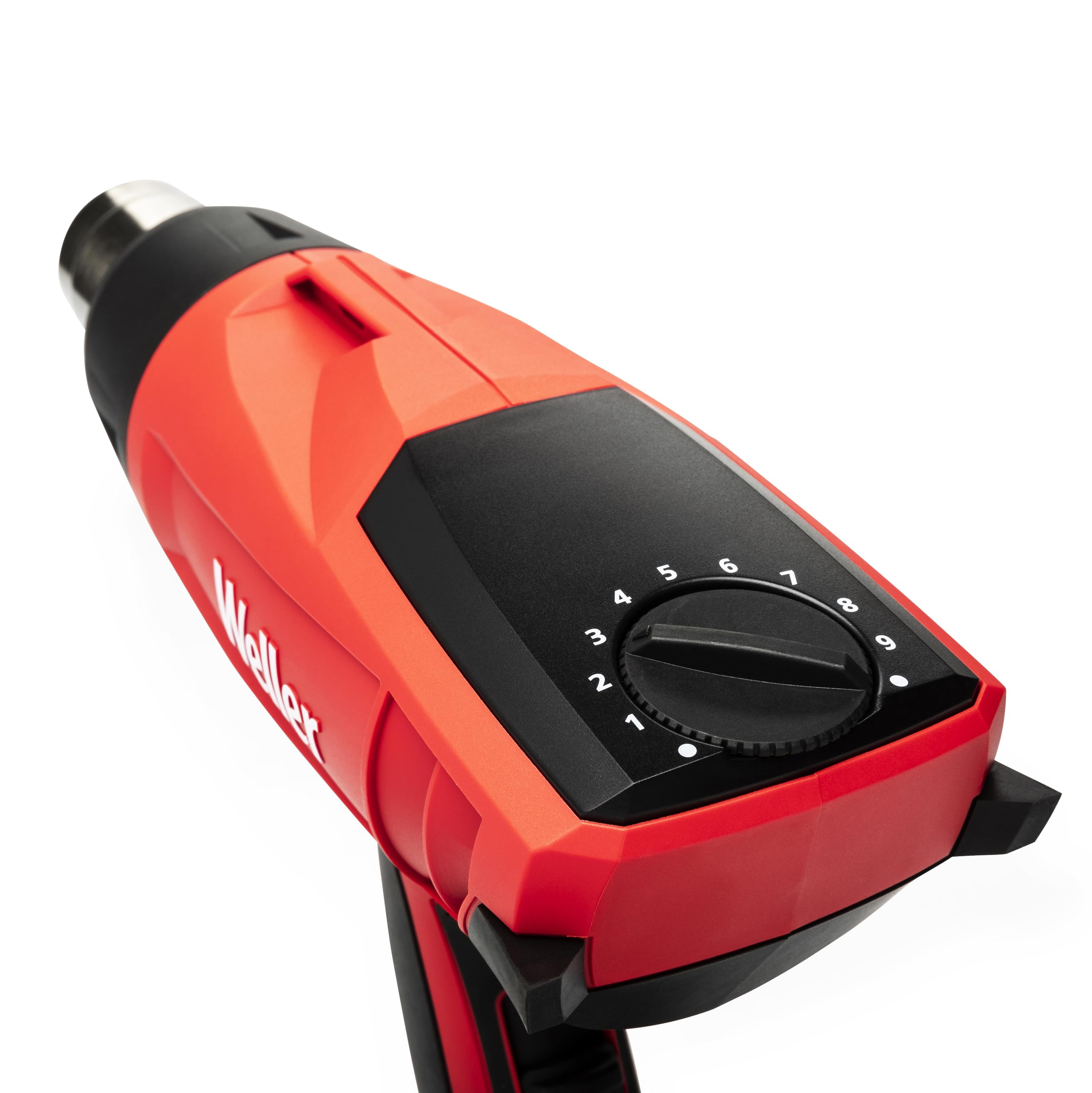 Weller WLHG2023C Heißluftpistole 2000 W / 230 V – Heißluftgebläse mit stufenloser Temperaturregelung, schnellem Aufheizen, Überhitzungsschutz und Standfuß für freihändiges Arbeiten