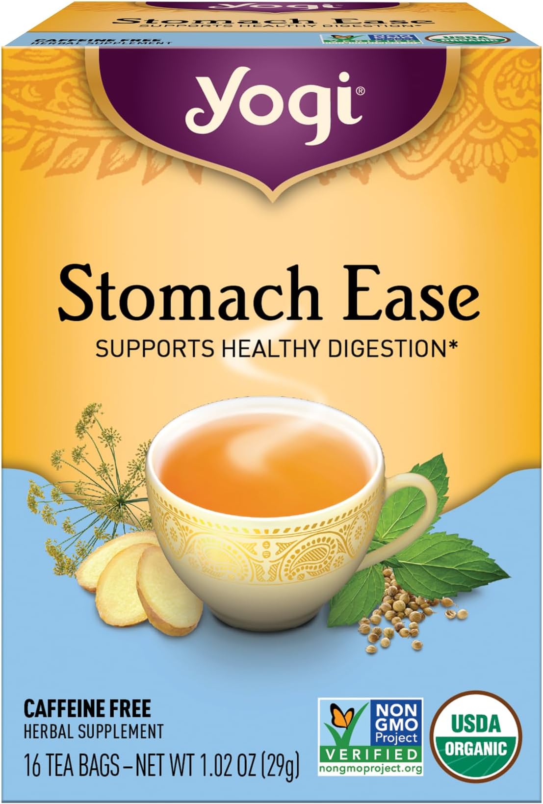 Yogi Tea, Stomach Ease, 16 Count