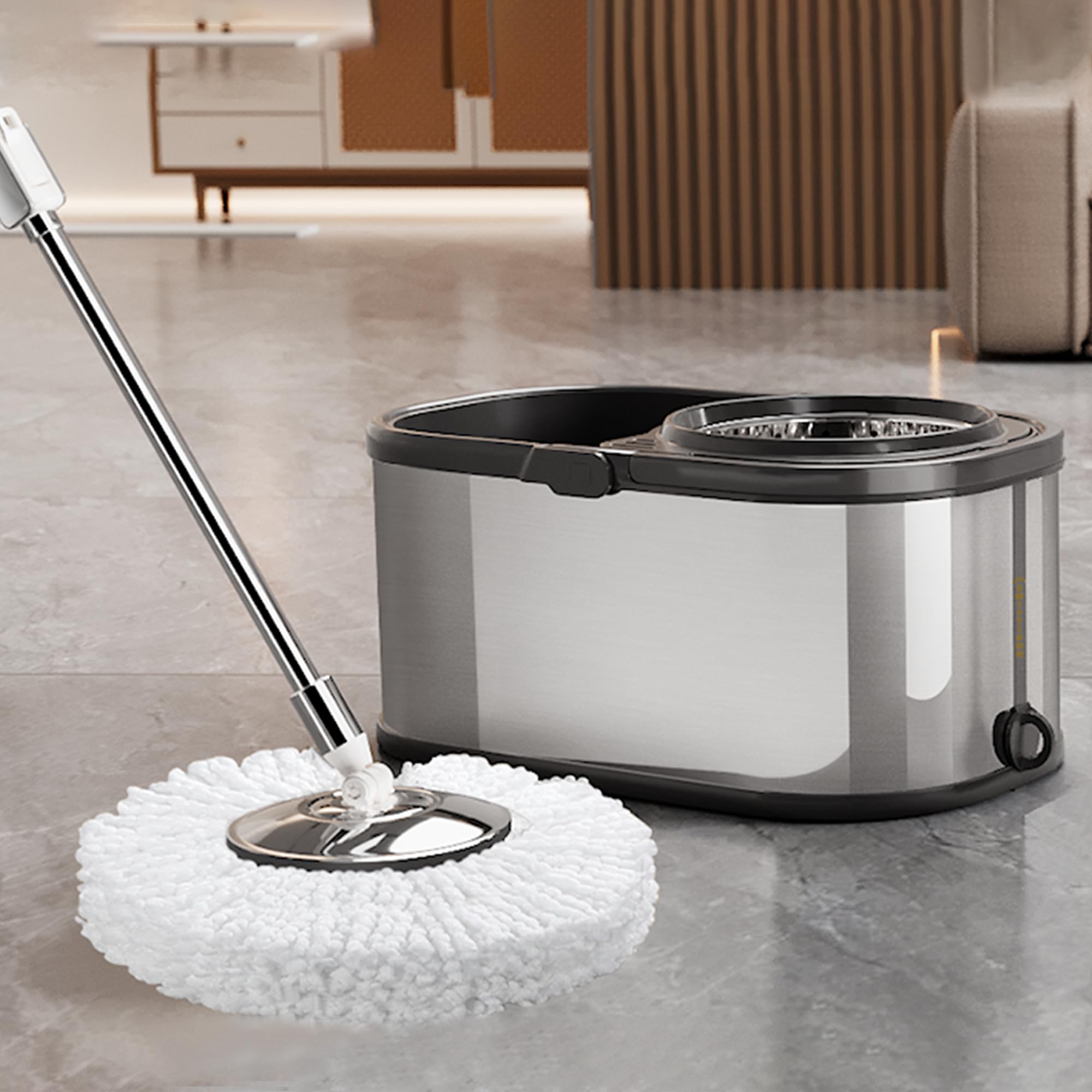 Amazon.com: SWIFTIRON Spin Mop and Bucket with Wringer Set for