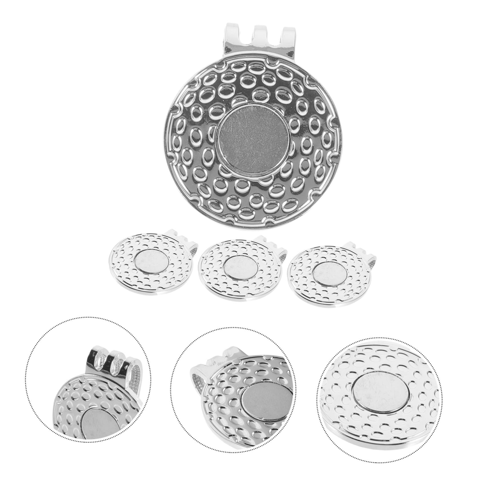 TOYANDONA Golf Marker Hutclip Metall Robuster Golfschläger Ballmarker Für Hüte Golfzubehör Zur Markierung Von Golfbällen Golfliebhaber Und Training