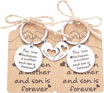 Mother Daughter Mother Son Gifts, Mothers Day Present, Best Friend Jewelry, Back to School Keychain