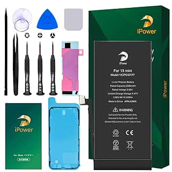 Amazon | iPower for iPhone 13mini バッテリー 互換 大容量