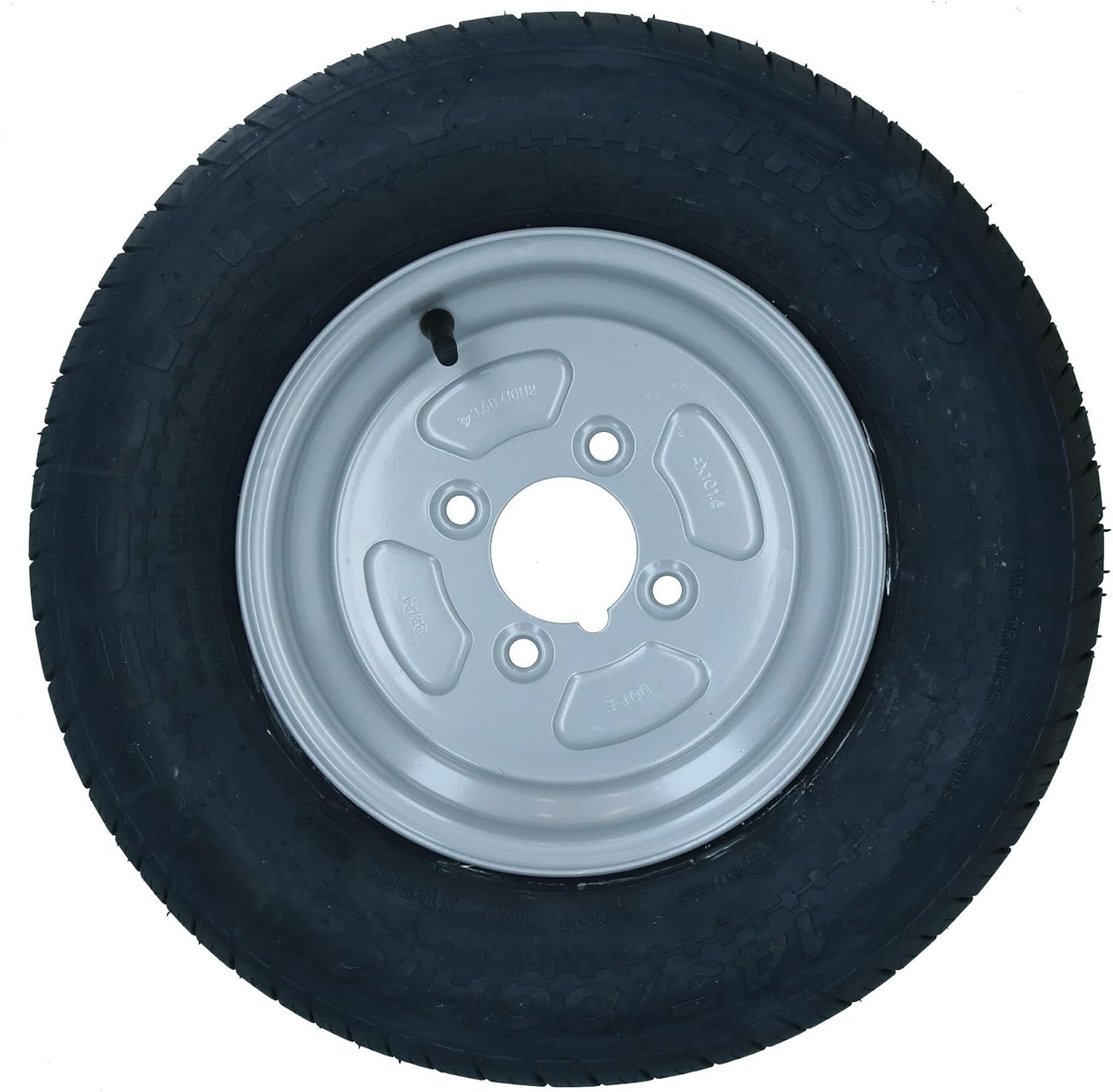 AB Tools 350kg Galvanised Trailer Suspension Units & 10" Wheels & Tyres Kit 4" PCD Hubs