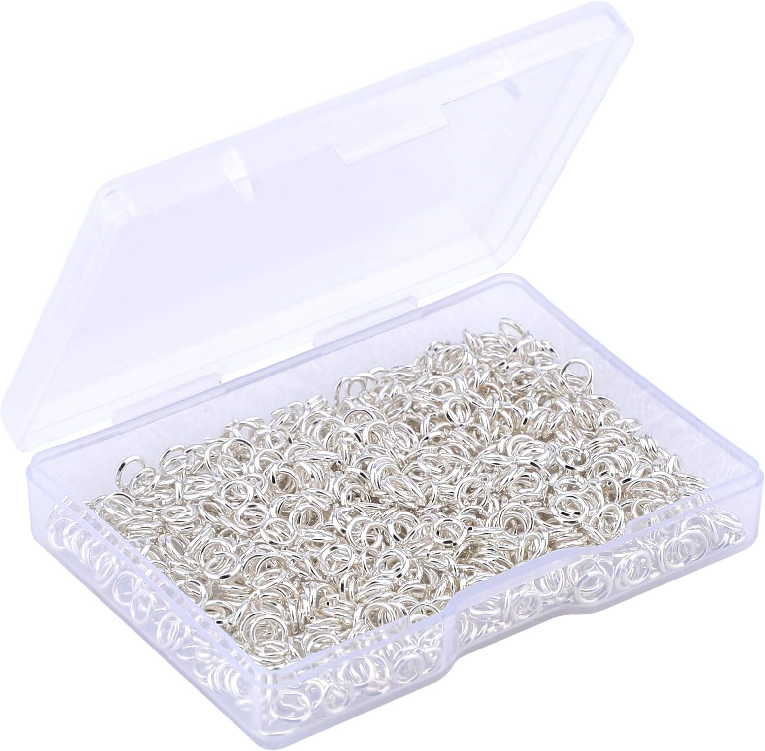 Anneau Pour Bijoux 100 Anneaux Fendus Plaqués Or 24K - 4/5/6/8mm - Pour Fabrication Bijoux, Porte-clés, Bricolage Fabrique Porte Clef