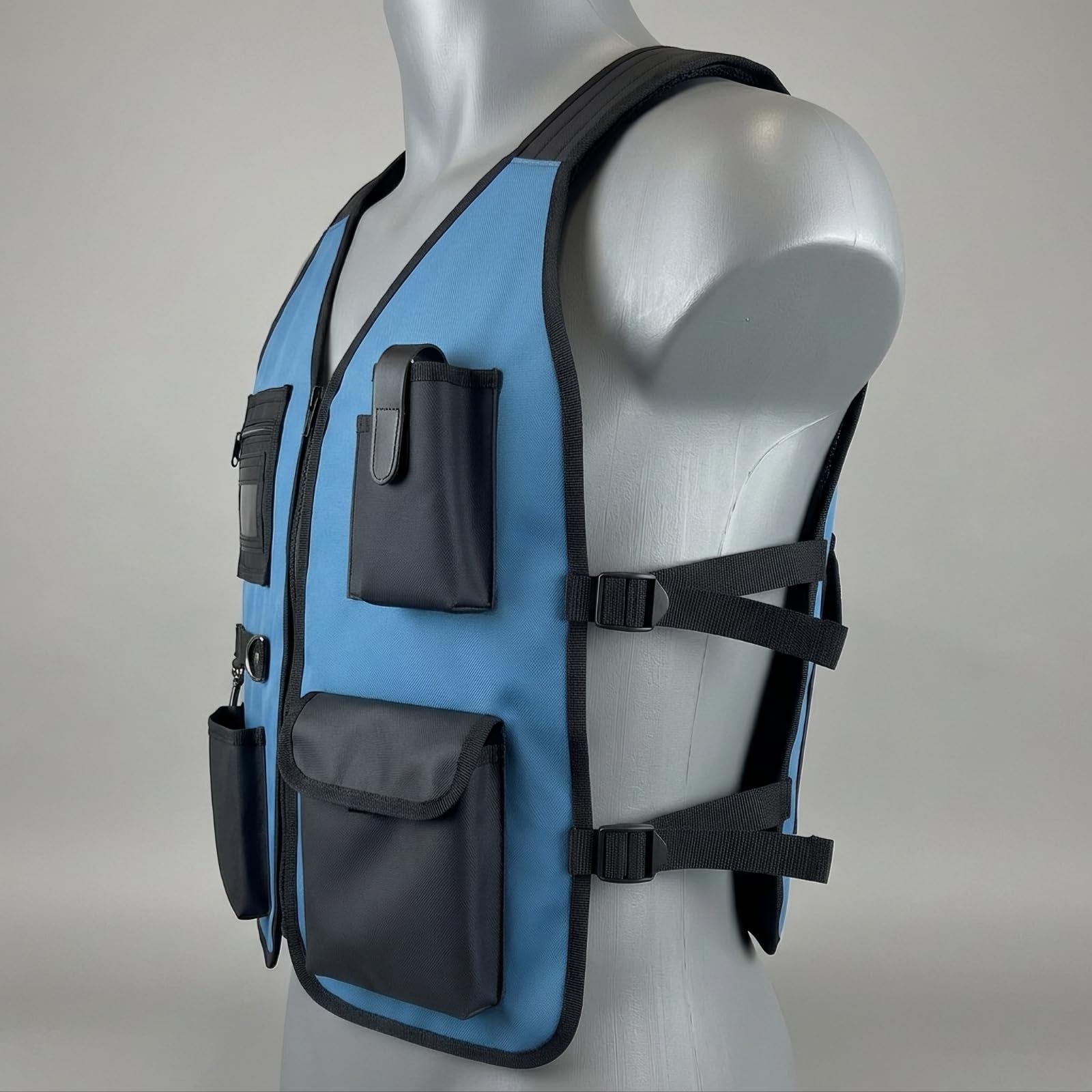 Milageto Gilet Attrezzi | Cinghie Regolabili, Gilet Multitasche, per Cantiere