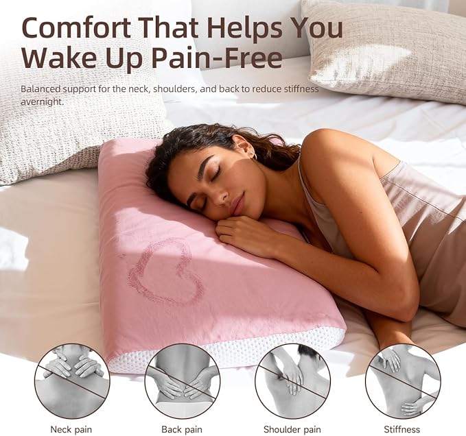 Almohada Foam Refrescante con Diseño Ergonómico y Funda Lavable miniatura 3