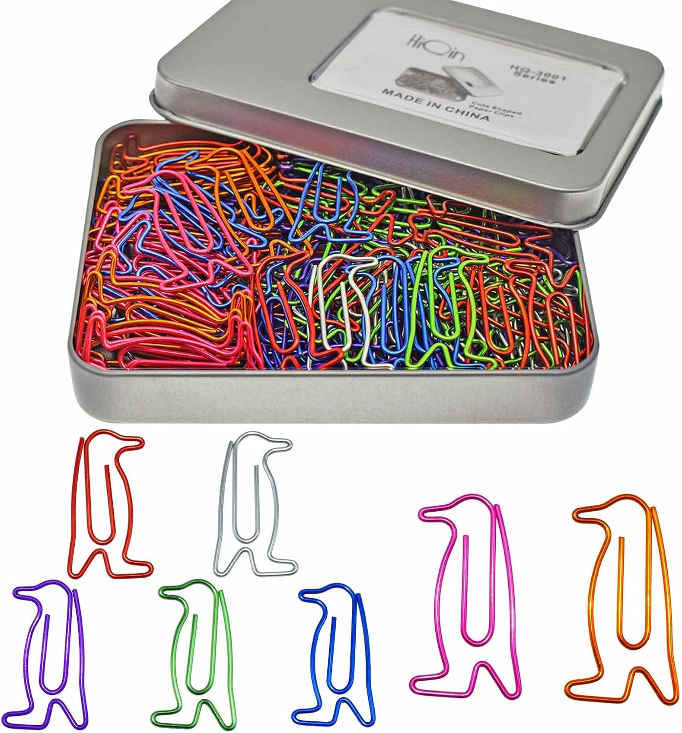 Cute Penguin Paper Clips Animal Shaped Paperclips 120 PCS, Office Gifts