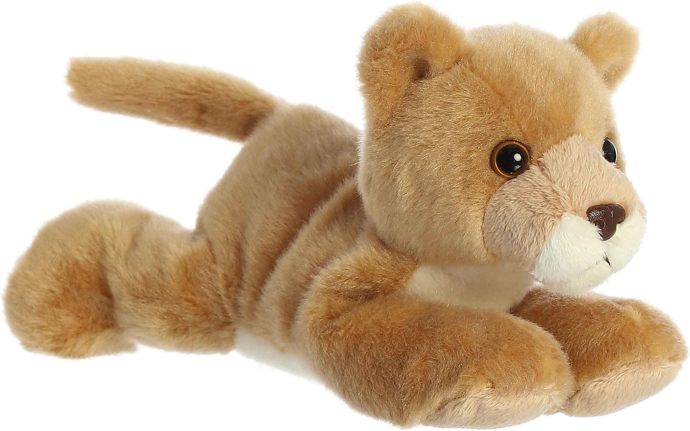 Aurora® Adorable Mini Flopsie™ Leah Lioness™ Stuffed Animal - Mini Companions Ready for Playful Adventures - for Kids All Ages, Toddlers, Adults, and Families - Brown 8.5 Inches