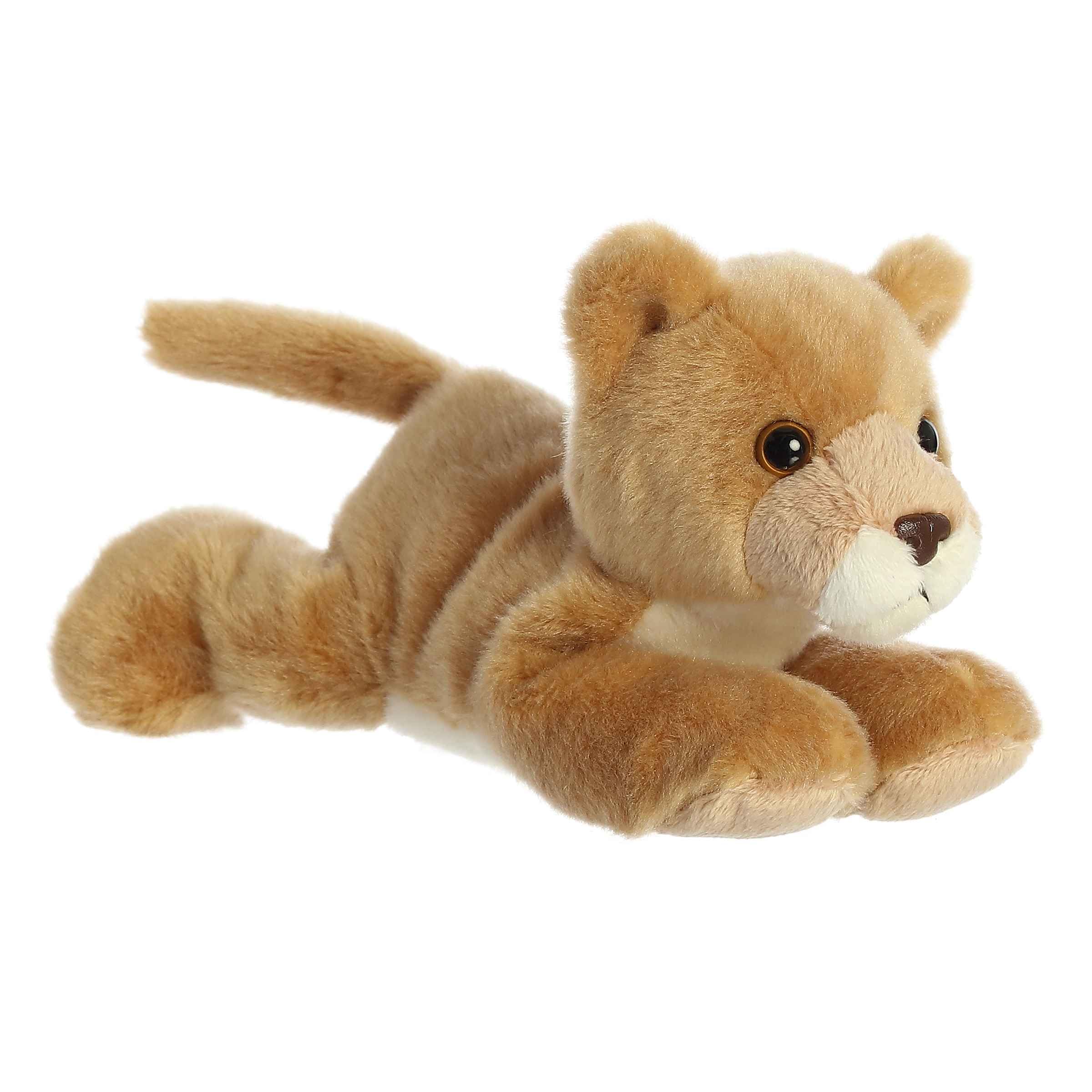 Aurora® Adorable Mini Flopsie™ Leah Lioness™ Stuffed Animal - Mini Companions Ready for Playful Adventures - for Kids All Ages, Toddlers, Adults, and Families - Brown 8.5 Inches