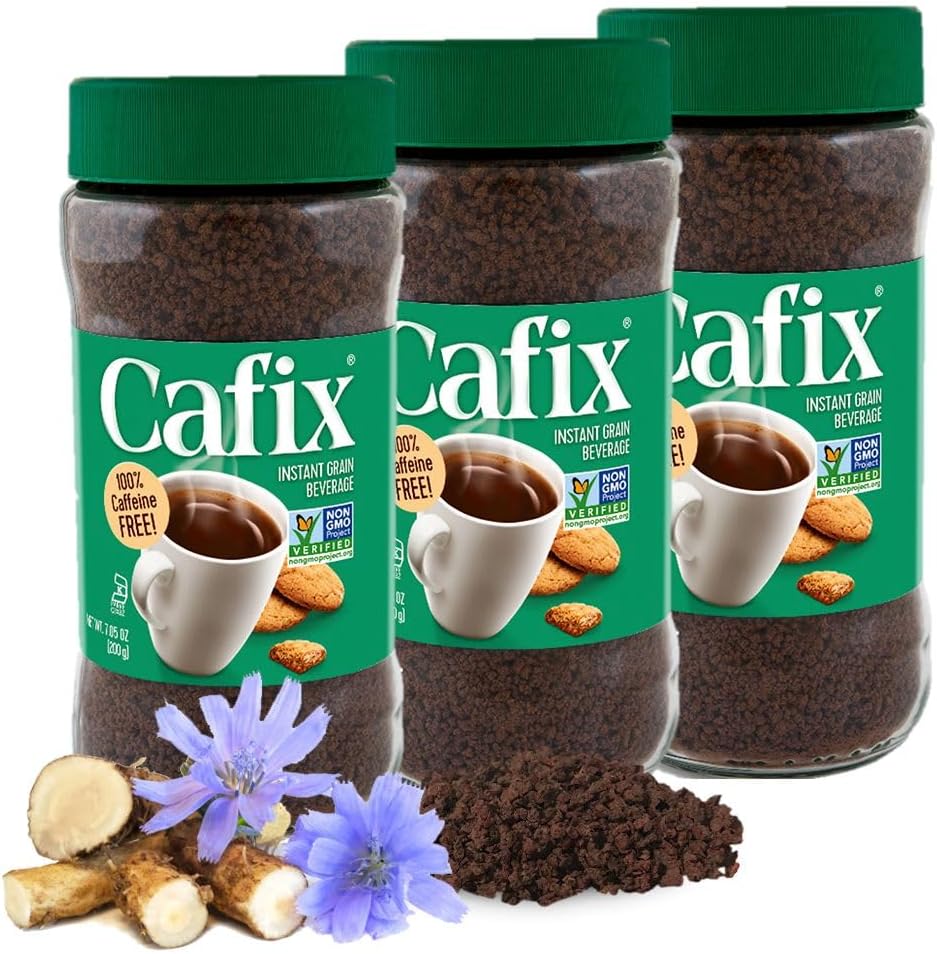 All Natural Instant Chicory Coffee Alternative, Great-Tasting, Rich and Bold, Zero Caffeine - 7.05oz Jar (Pack of 3)