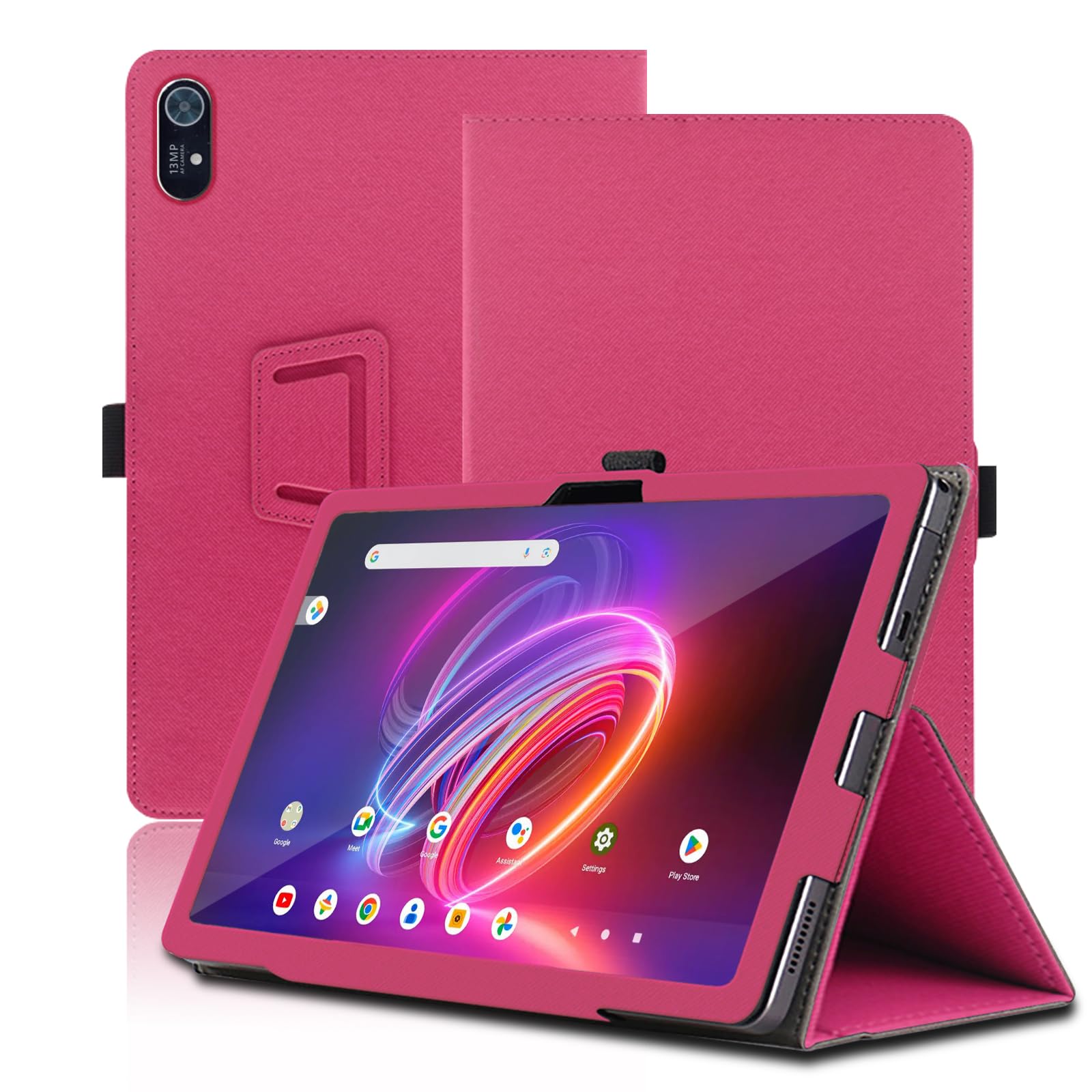 Case for Acer Iconia Tab P11 11 inch, Acer Iconia Tab P11 Tablet Case, Folding Stand Protective Cover with Pencil Holder and Wrist Strap, Full