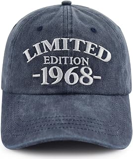 Limited Edition 1960 1961 1962 1963 1964 1965 1966 1967 1968 1969 Hat for Men Women, Adjust Birthday Baseball Cap