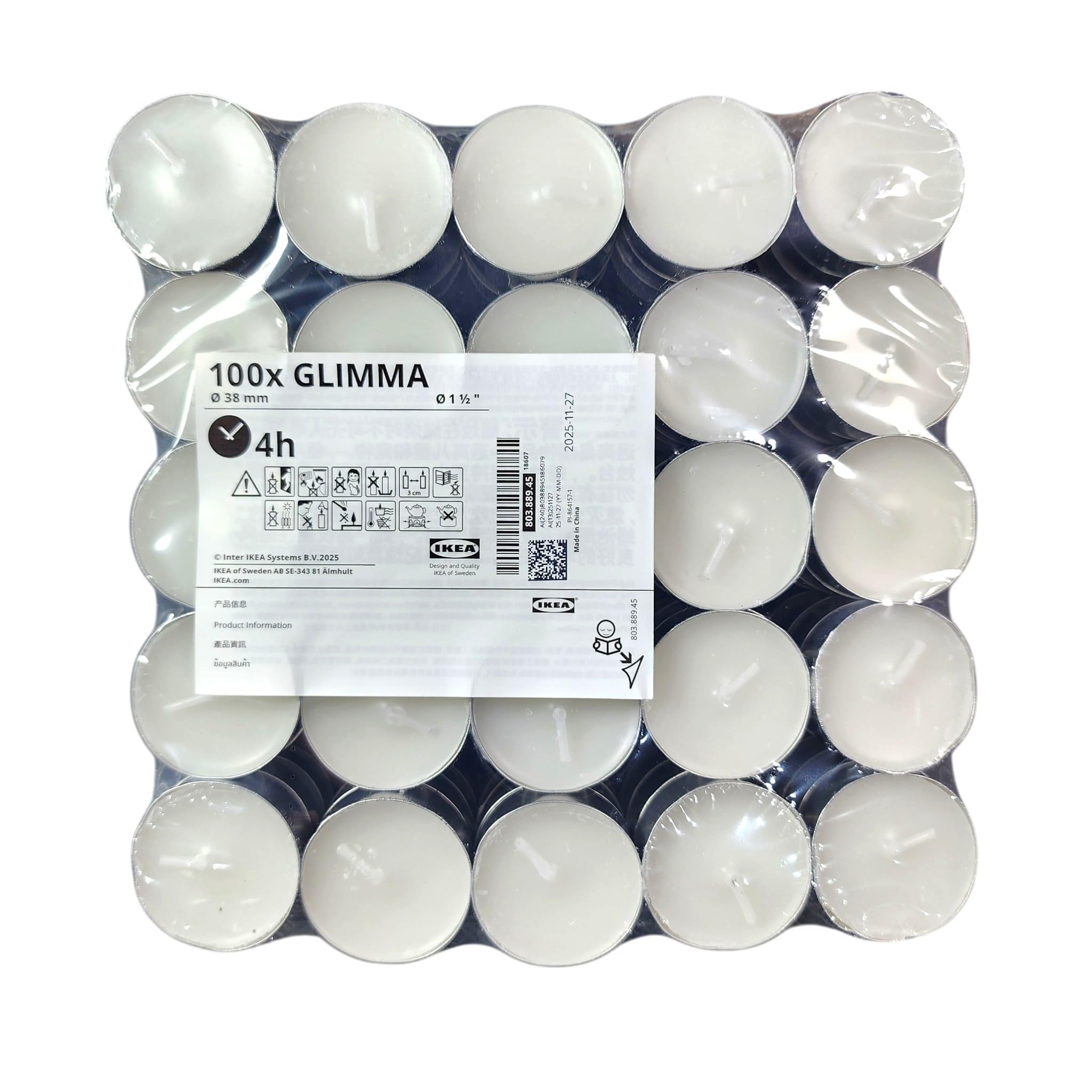 IKEA・１枚100円・７０枚＋αあります Amazon.com: IKEA 100 Tealight Candles Unscented Home Holiday Party