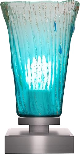 Miniatura 1 de Toltec Lighting 52-GP-635 Luna - 1 lámpara de mesa pantalla o cristal opciones cristal cuadrado de 5 pulgadas