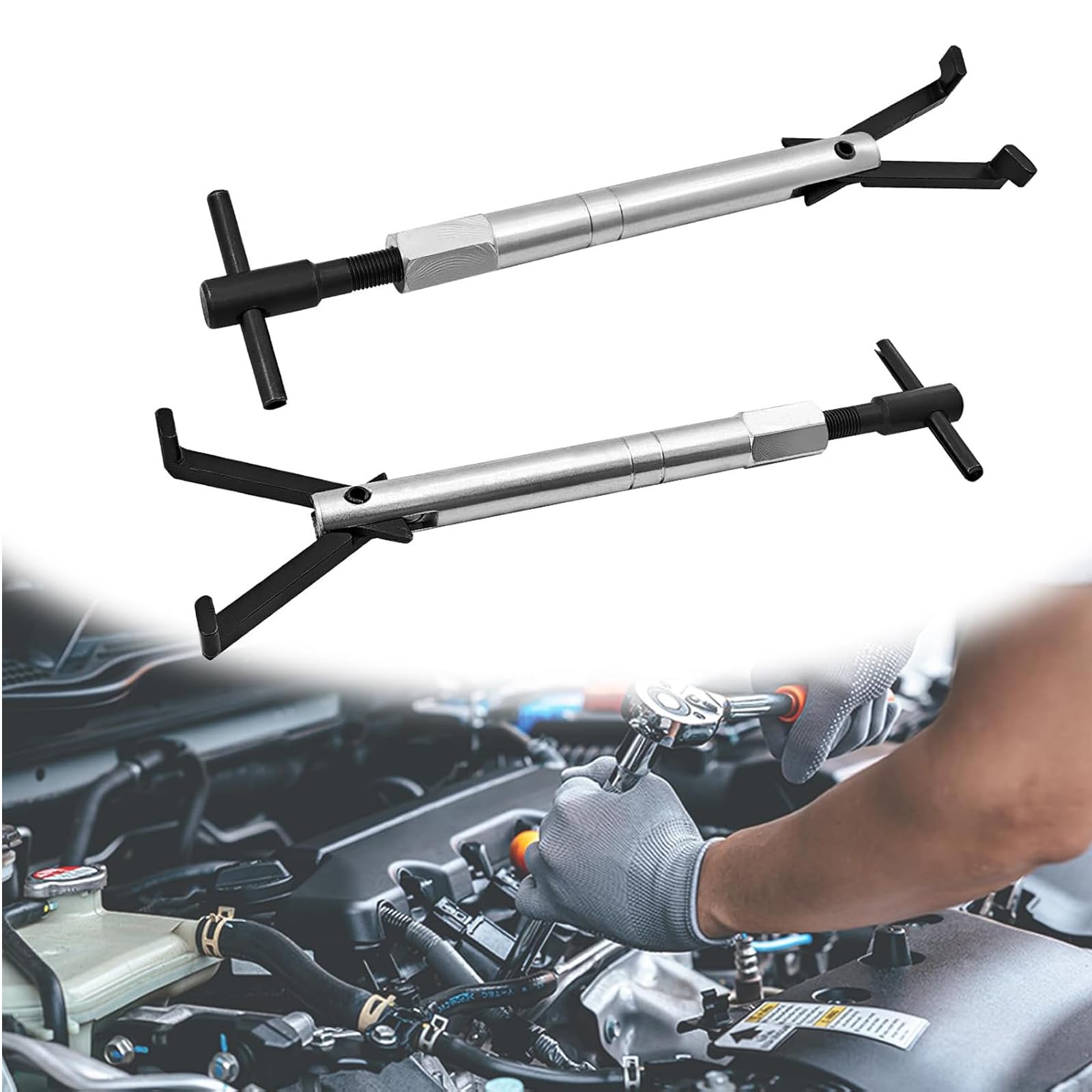 Strumento Posizionamento ergonomico del Fermo della Catena distribuzione Resistenza per Veicoli con Motore da 3, 6 Litri da EN-48313-1 Strumento per Catena distribuzione Fai-da-Te