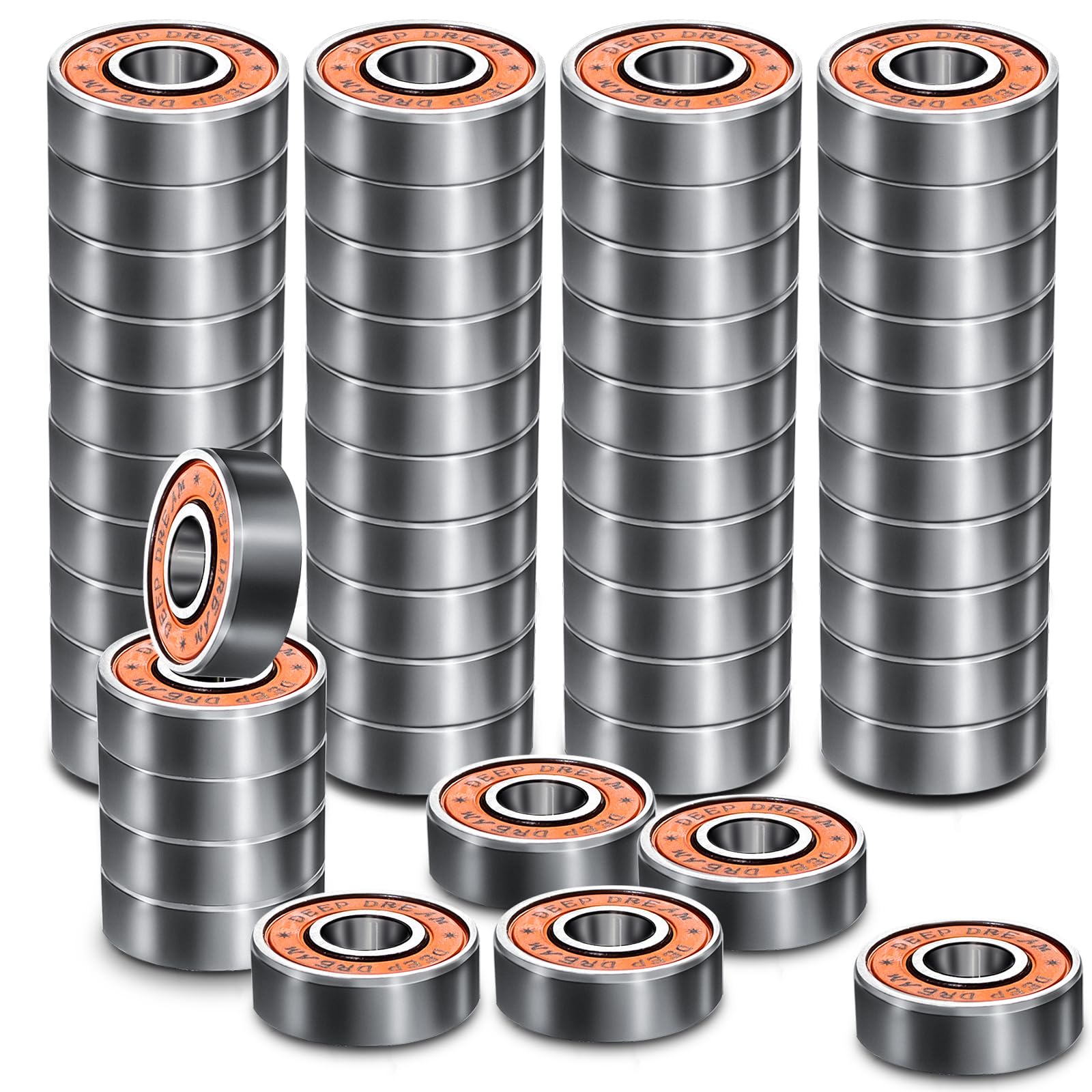 Amazon.com: Premium 50Pcs 608rs Bearings Skateboard Bearings