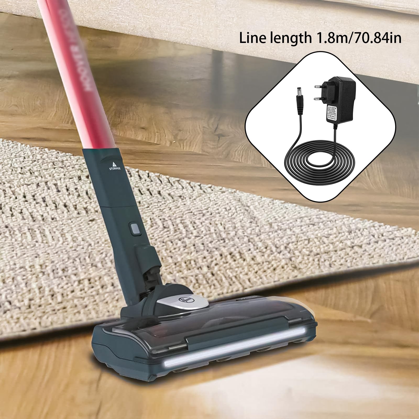 26V Netzteil Für Hoover Staubsauger – Ladegerät Mit 1,8 M Kabel Für H-Free Serie
