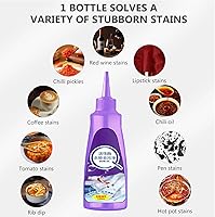 Vista 2 de Removedor de manchas de ropa de lavandería, protector de manchas de camisa blanca, removedor de aceite, removedor de manchas de cuello (4.1 fl oz)