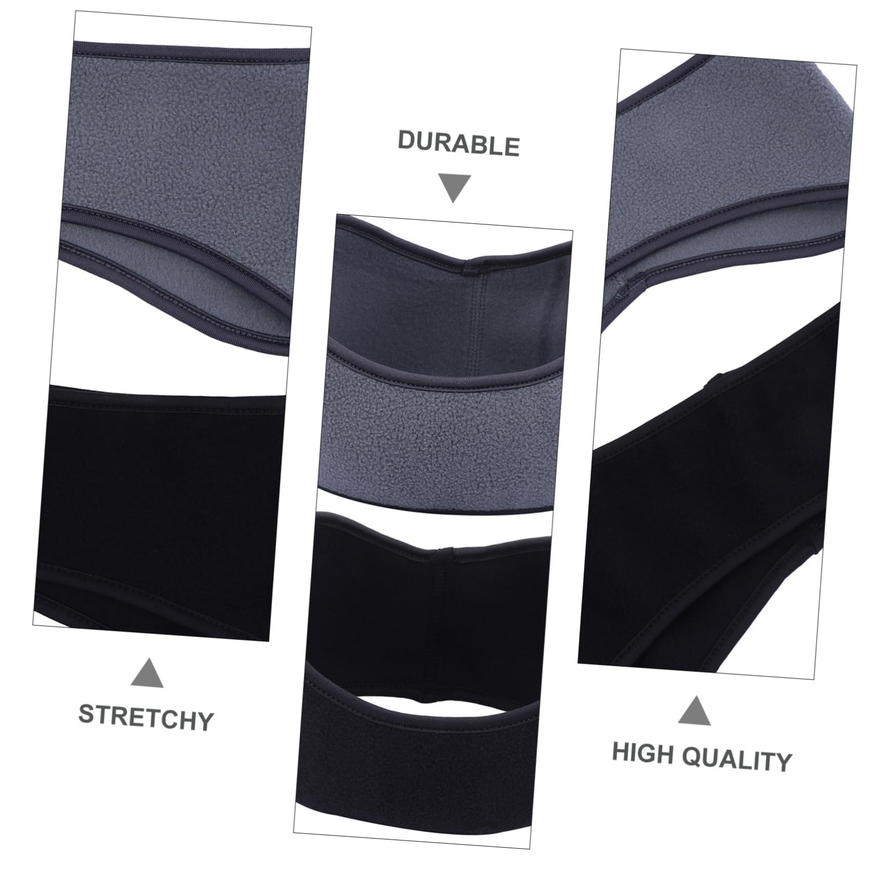 Holibanna Outdoor Ear Protector Polar Fleece Wrap Warm Ear Cover Headband Hair Accessory Black
