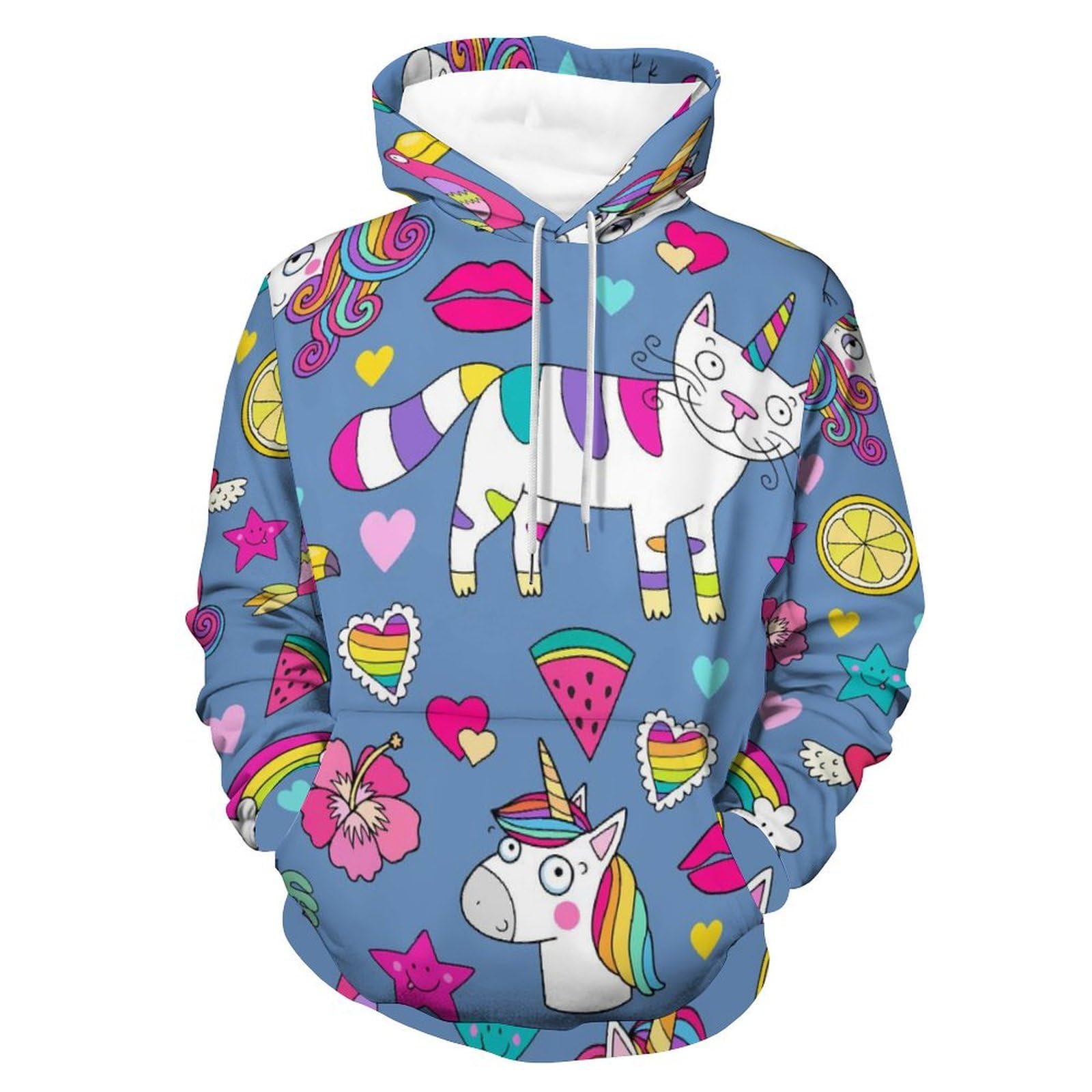 Sweat à capuche chat licorne UMENG pour vos soirées cocooning - 8