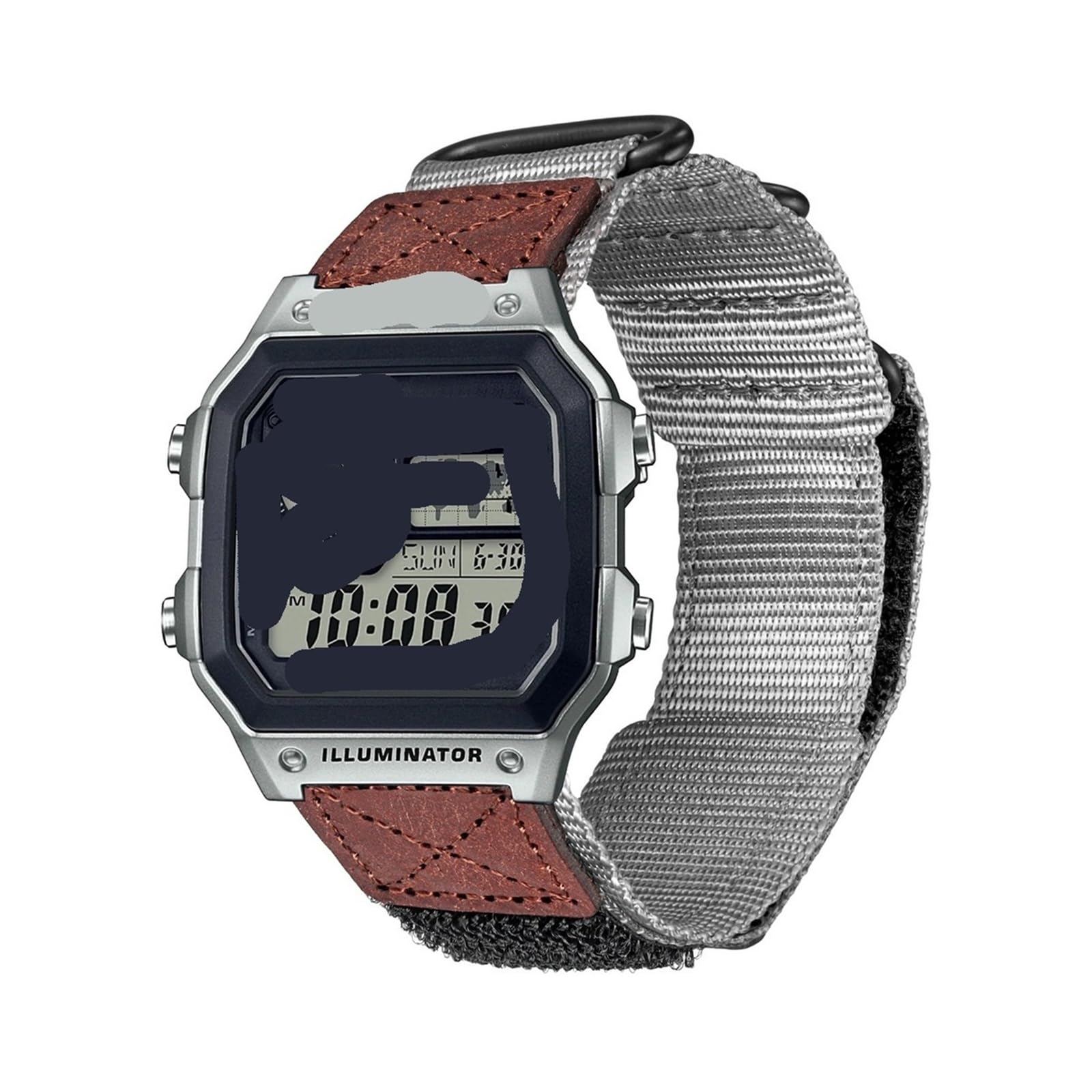 Correa de reloj de piel de nylon Correa de repuesto deportiva de 18 mm compatible con AE1200 AE1300 W-218H