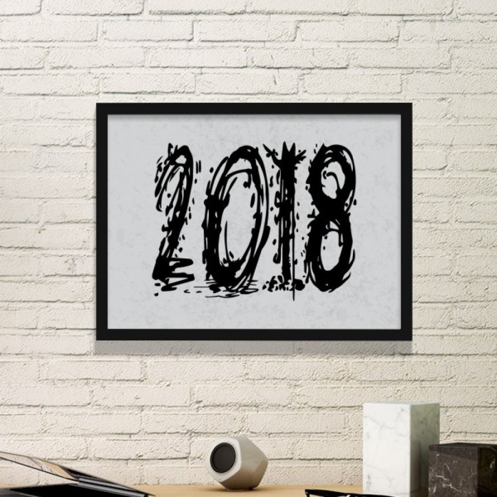 Peintures Accueil Melt Effet Bonne Année pour une décoration de salon chaleureuse