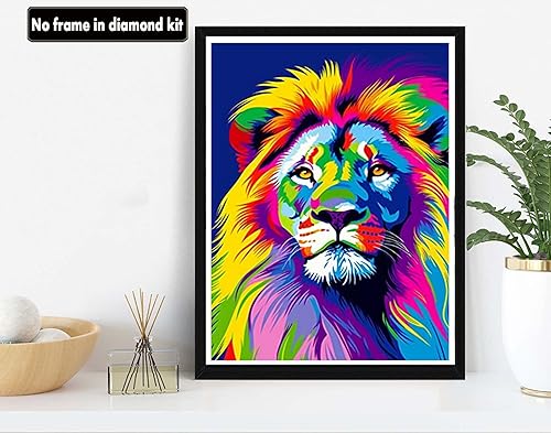 Miniatura 2 de VAIIEYO Pintura acrílica por números para adultos, animal tigre, kit de pintura al óleo de bricolaje, lienzo, pintura de dibujo con pinceles para