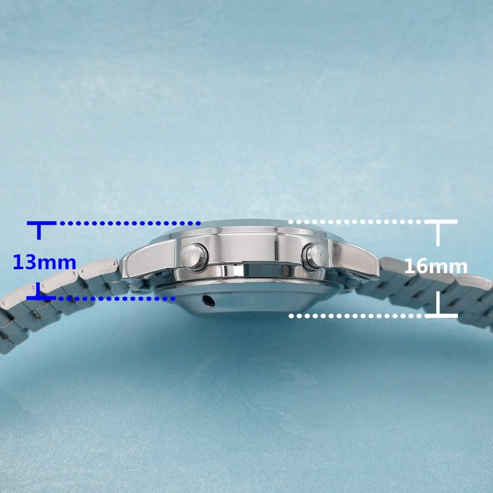 Spanish Speaking Quartz Watch with Alarm for Blind People or Visually Impaired People Talking Watch