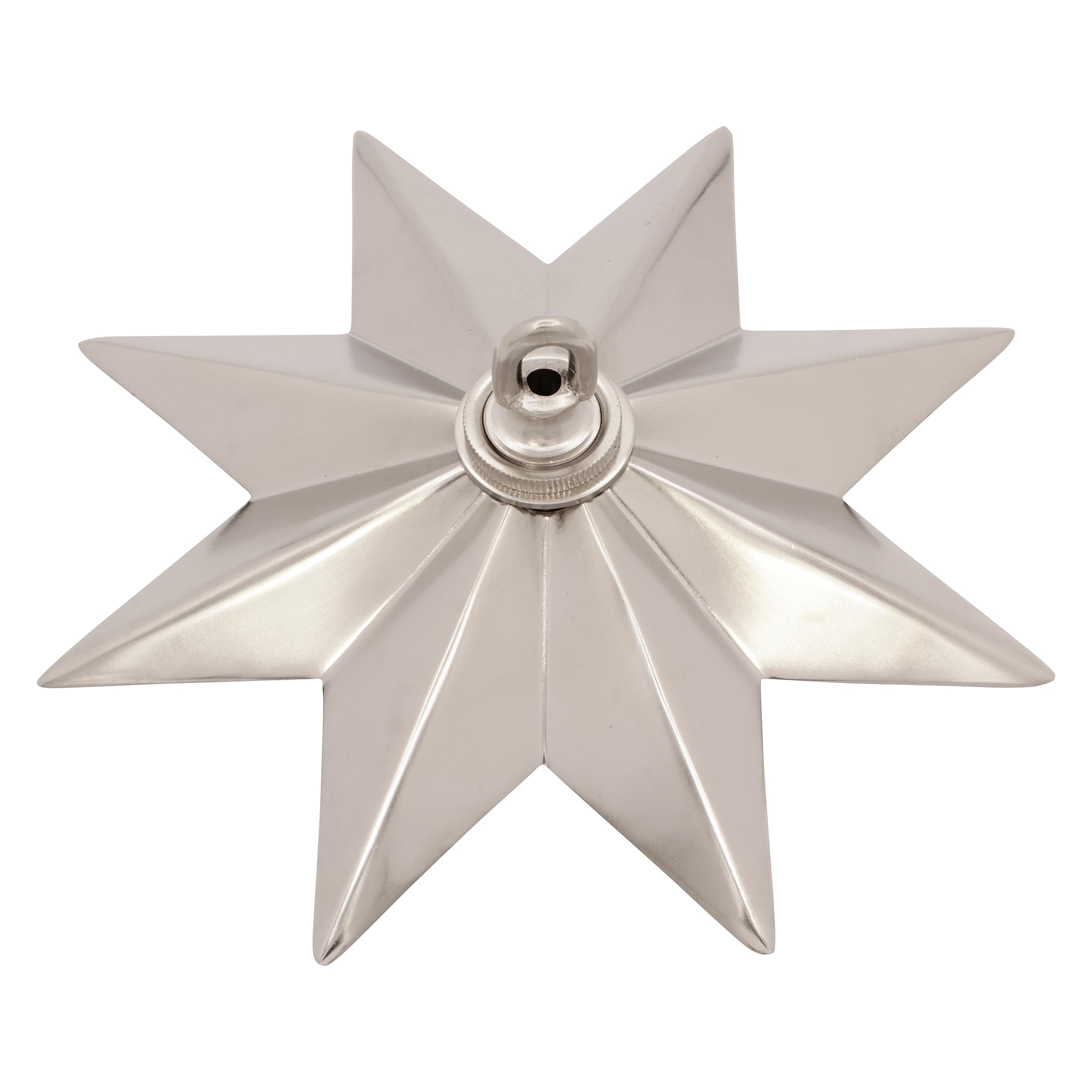 RCH Hardware CN-BR11H-218 Brass Modern Star Ceiling Canopy, 8.6 Inch, Satin Nickel