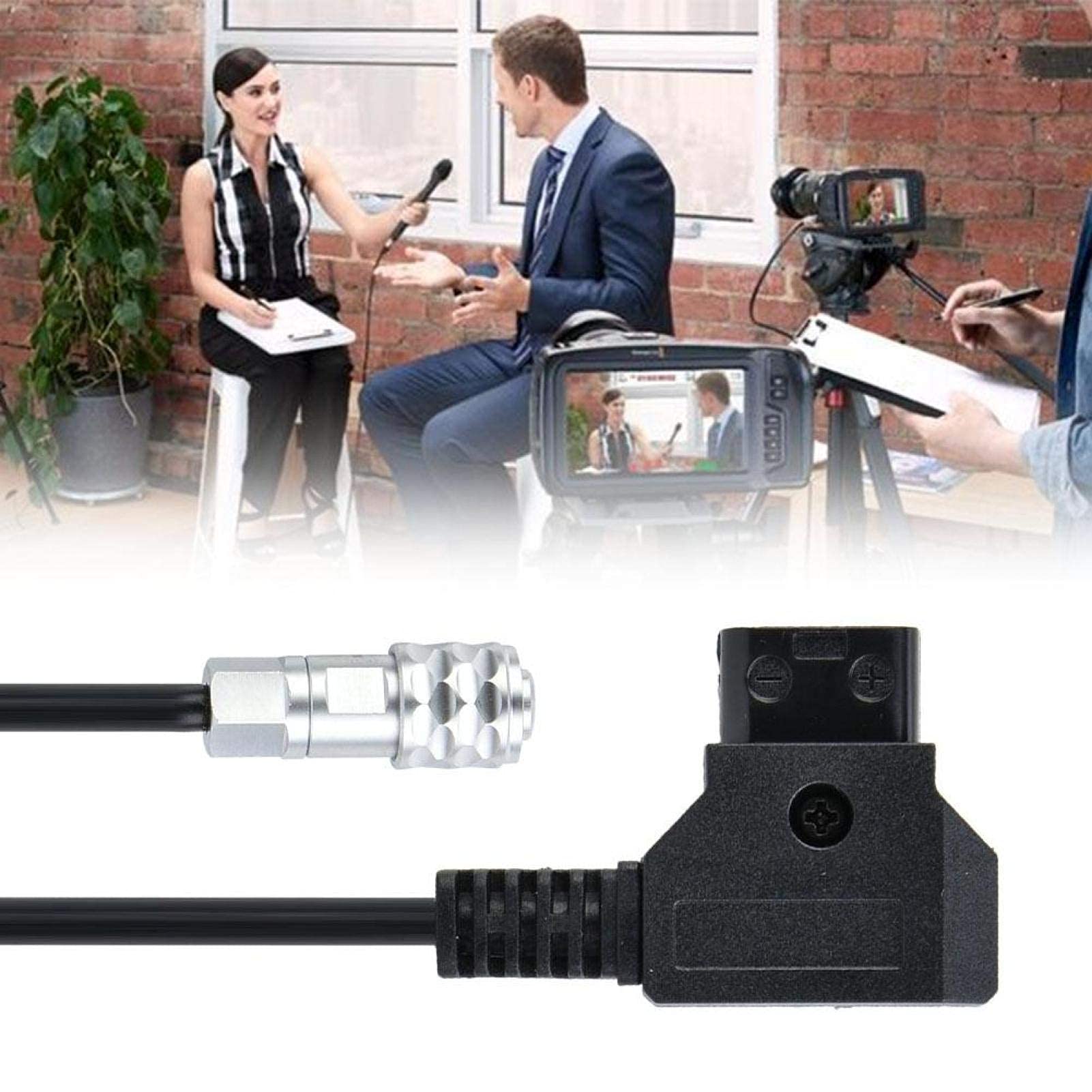 Cable de conexión, cable de alimentación D-tap a 4K para Blackmagic Pocket Cinema Camera 4K y Gold Mount V Mount B(1.5m)
