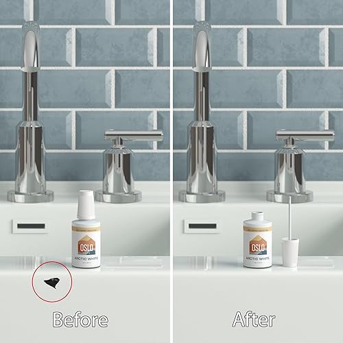 Miniatura 9 de Pintura de retoque de porcelana + electrodomésticos, gris cibernético, 1 oz, alto brillo, con pincel en botella, para electrodomésticos y más