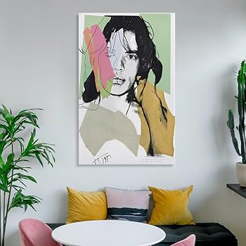 Amazon.co.jp: アンディウォーホルポスターミックジャガーポートレート